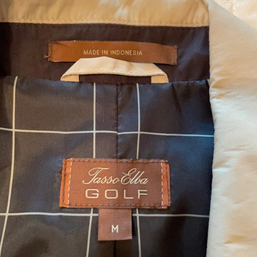 Tasso Elba Golf Zip Up Jacket Size Medium